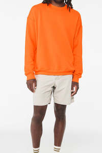 Hot Selling Solid <b>Orange</b> Color <b>Men's</b> <b>Sweatshirts</b> High Quality 100% Cotton Fabric Crew Neck Winter Warm Oversize <b>Men's</b> <b>Sweatshirt</b> - Product Image 4