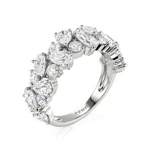 Bague d'éternité en zircon taille marquise platine Jeulia pour femme - Product Image 2