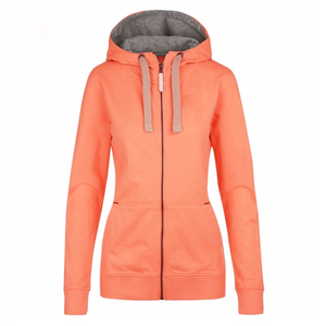 Veste à capuche d'hiver en polyester pour femmes, épaisse et chaude, fermeture éclair, logo personnalisé, vente en gros OEM - Product Image 1
