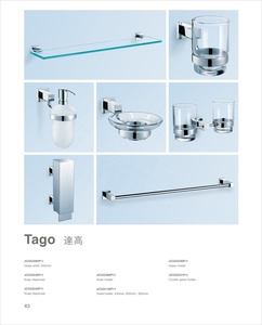 Accesorios de Baño Alemanes Goldiden <span class=keywords><strong>Tago</strong></span>, Resistentes, Estante de Vidrio, Toallero, Anillos, Accesorios para Inodoro - Product Image 2