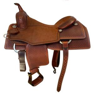 Silla de Montar Inglesa Antigua, 100% Cuero Premium Cómodo, Silla de Montar Occidental Resistente - Shyam WS 72 de Alta Calidad - Product Image 1