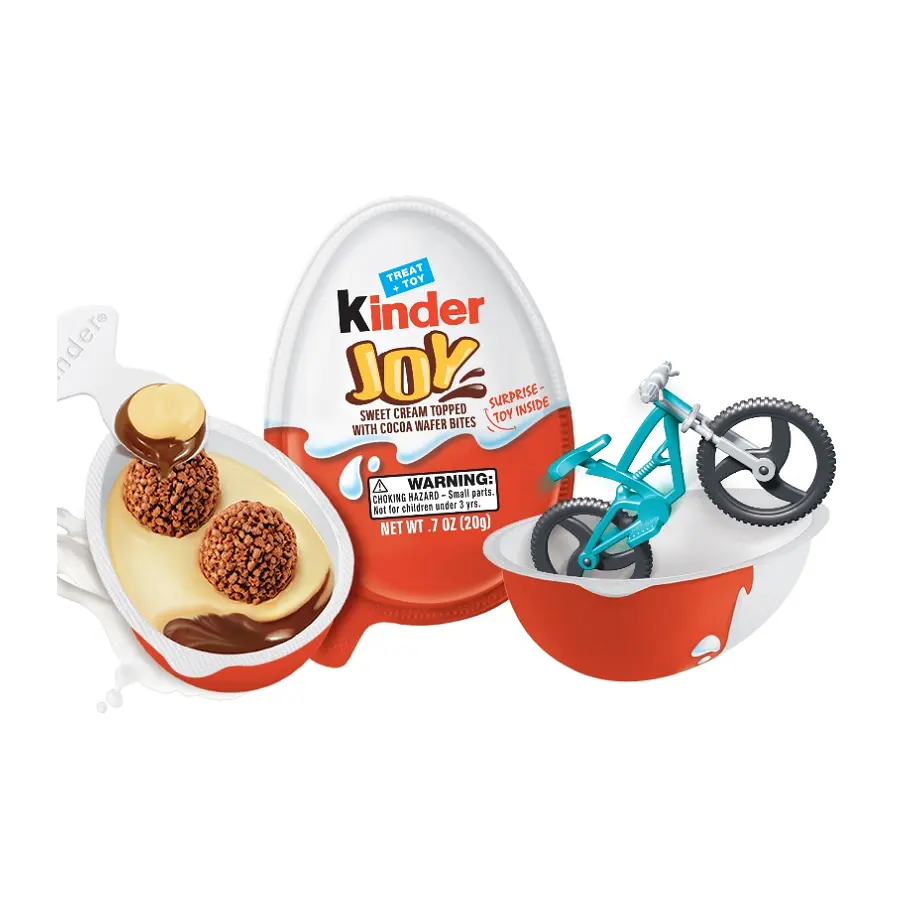 Hot Sale 3D Cute KINDER JOY Egg Design Earphone Case for Airpods 1/2 Funny Chocolate Surprise Box Soft Cover for Apple Airpods
