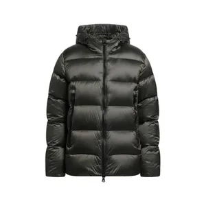 Veste d'hiver OEM personnalisée en gros pour hommes col montant à capuche manches longues logo personnalisé imperméable et coupe-vent - Product Image 1