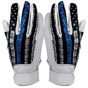 Personalizable XXL Profesional de cuero de béisbol Softball Batting Guantes de puño largo Guantes De Bateo De Beisbol Producto personalizado - Product Image 1