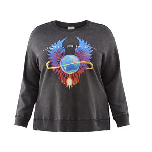 Sweat-shirt à col rond surdimensionné pour femmes Style décontracté confortable avec design personnalisé pour la mode hivernale - Product Image 1