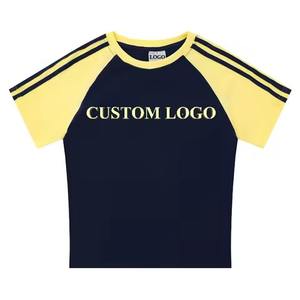 Wholesale Crop <b>Top</b> Ladies Crop <b>Tops</b> Latest Design Acid Wash Crop <b>Tops</b> for Women half seleaves - Product Image 4