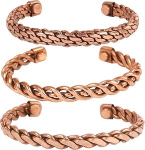 High Quality Customized Magnetic Pure <b>Copper</b> Fashion Cuff <b>Bracelet</b> Stylish Personalized Accessory - Product Image 4