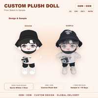 Poupée en peluche Kpop personnalisée CE CPC, jouet en peluche super doux sur pied, 5cm à 40cm, fabrication OEM ODM, vente en gros en usine