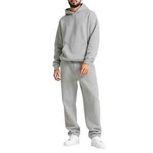 Oversized Hooded Acid Wash Sweatsuit Set <b>Men's</b> Tracksuits High Quality Custom Heavyweight French Terry <b>Fleece</b> Polyester/Cotton - Product Image 4