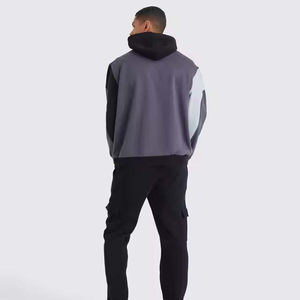 Sudadera con capucha de algodón 100% de moda para hombre Logotipo personalizado Impreso Ajuste de gran tamaño con peso pesado 450 GSM para invierno - Product Image 2