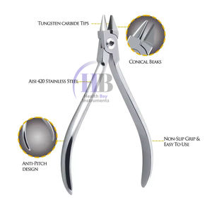 Instrumento de Ortodoncia, Porta Agujas de Acero Inoxidable, Pinza con Punta TC, Herramienta de Precisión para Sujetar Alambres y Agujas, Maquinaria Profesional - Product Image 6