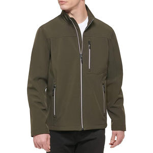 Venta caliente al por mayor nuevo diseño de lona con capucha frente fino suave Shell chaqueta hombres y mujeres al aire libre - Product Image 5