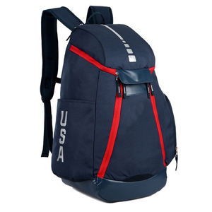 Sac à dos de basketball en polyester et nylon de luxe, fabriqué en usine OEM, avec motif de lettres, durable et portable, plusieurs compartiments, BB-0055 - Product Image 2