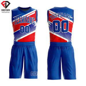 ชุดกีฬาคอกลมสวมใส่สบาย,ชุดบาสเก็ตบอลราคาถูกชุดกลับด้านได้ OEM แบบกำหนดเองล่าสุด - Product Image 2