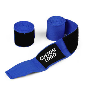 Vendas de Boxeo de Algodón Duradero, Color Azul y Negro, Alta Calidad, Certificación CE, Unisex, para Fitness y Culturismo, Resistentes y Cómodas - Product Image 1