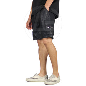 Pantalones Cortos Negros de Cuero Sintético para Hombre, Estilo Vintage, Ligeros, Transpirables, Estilo Urbano, Cómodos, con Forro Interior - Product Image 5