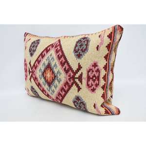 20x28 pulgadas estilo tradicional amarillo lana almohada geométrica Vintage estampado decorativo acento tejido cojín - Product Image 4