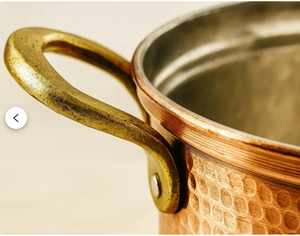 Ollas de cocina tradicionales indias de latón puro y cobre y Handi para servir y cocinar - Product Image 4