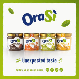 OraSi Cremas Vegetales de Cacahuete para Untar Veganas Dulces Italianas 180g Paquete de 6 Unidades Caja con 360 Días de Vida Útil - Product Image 6