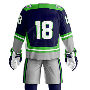 ¡Personalizable cómodo de secado rápido transpirable 100% poliéster alta calidad uniforme de hockey sobre hielo conjuntos de adultos a la venta! - Product Image 6