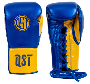 Gants de boxe à lacets en cuir véritable fabriqué en usine en gros avec rembourrage épais gant de boxe MMA pour l'entraînement au combat - Product Image 1