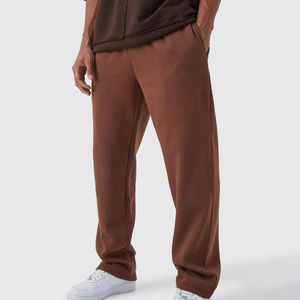 Pantalones de chándal de algodón de alta calidad para hombre, de talla grande, informales, deportivos, apilados, de cintura alta, con patrón recto - Product Image 1