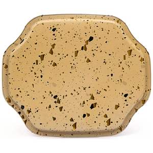 Bandeja de Servir Kontensan con Borde Curvo Ondulado, 278x332 mm, Modelo Terrazzo Crema EE1669G, Turquía - Product Image 2