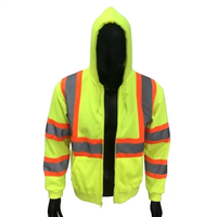 Veste de sécurité haute visibilité pour hommes, vêtements de travail réfléchissants et imperméables avec logo imprimé, gilet de sécurité pour l'hiver