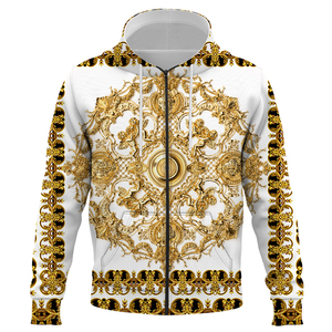 Sweat-shirt à capuche zippé unisexe 100% polyester Coupe régulière Uni Impression de logo par sublimation personnalisée Vêtements d'hiver - Product Image 2