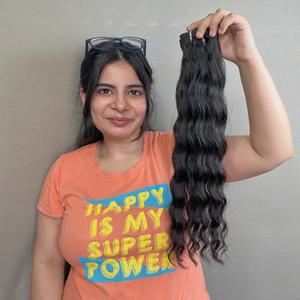 Extensions de cheveux ondulés bruts indiens divers corps vagues crépues droites profondes 20-24 pouces Extensions de cheveux humains à fermeture - Product Image 2