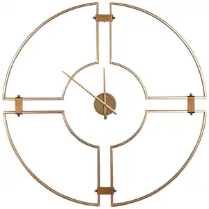 Classic Round Design Relógio de parede Cria uma deslumbrante Cosmopolitan Vibe com um olhar decadente Fornecer um olho captura para qualquer espaço