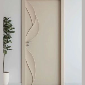 Élégante <span class=keywords><strong>Porte</strong></span> Battante <span class=keywords><strong>Intérieure</strong></span> en Bois Massif Insonorisée pour Votre Bibliothèque ou Bureau à Domicile Paisible - Product Image 5