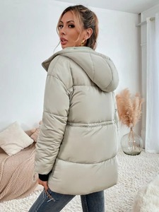 แจ็กเก็ตขนปลาปักเป้าสำหรับผู้หญิง, เสื้อแจ็คเก็ตขนเป็ดแขนยาวกันน้ำมีซิปสไตล์ใหม่ฤดูหนาว - Product Image 2