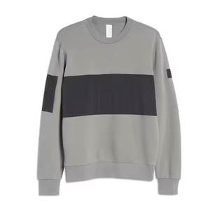 Vente en gros personnalisé poids lourd hommes col rond pull-over sweat-shirt tendance grande taille polaire haut brodé sérigraphie hiver - Product Image 5