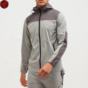 Nouveau modèle de veste coupe-vent personnalisée pour hommes survêtements en polyester coupe-vent survêtement imperméable de qualité supérieure veste à capuche en nylon - Product Image 1
