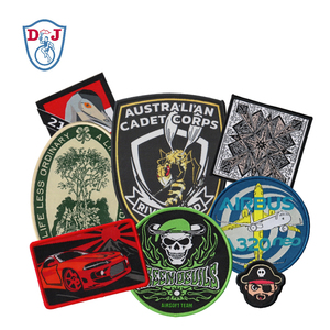 Insignes de patch de logo tissé personnalisé pour les garnitures de vêtement - Product Image 2