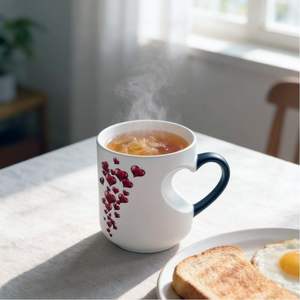 Taza Mágica <span class=keywords><strong>de</strong></span> Cerámica con Forma <span class=keywords><strong>de</strong></span> Corazón que Cambia <span class=keywords><strong>de</strong></span> Color, 11 oz, Termocrómica, Diseño Divertido, Novedosa Taza <span class=keywords><strong>de</strong></span> Café para el Día <span class=keywords><strong>de</strong></span> San Valentín - Product Image 5