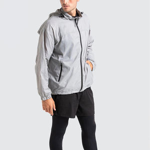 Chaqueta cortavientos Softshell Golf & Running personalizada para hombre Sudadera con capucha de secado rápido para exteriores para la temporada de otoño - Product Image 3