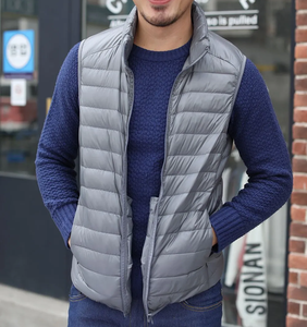 Chaleco Acolchado de Invierno para Hombre, Sin Mangas, Impermeable, Cortavientos, Transpirable, Prenda Exterior Lisa, Hecho en Vietnam - Product Image 5