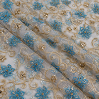 Nouvel Arrivage Tissus de Robe en Dentelle Lourde Faits Main Personnalisables de Haute Qualité pour Femmes, en Polyester avec Perles Africaines