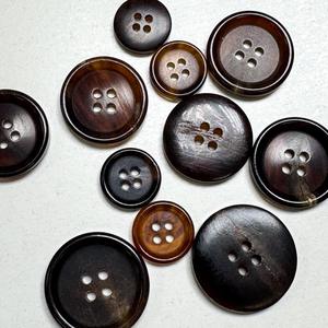 Botones de Cuerno de Búfalo Natural al por Mayor, Acabados y Coloridos para Accesorios de Ropa, Alta Calidad - Product Image 2