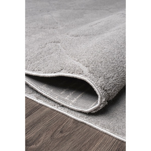 Alfombra Moderna Jolly JL002 Gris de Netline Home Depot, 80x150 cm, Microfibra de Poliéster y Algodón, Antideslizante, Fácil de Limpiar, Duradera para Dormitorio - Product Image 2