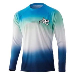 Camisas de pesca de manga larga UPF 50 + para hombre, nuevo diseño, rendimiento, moda, logotipo personalizado, ropa de invierno sólida, sublimación al por mayor - Product Image 1