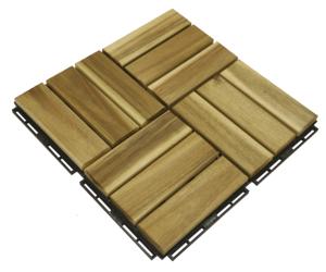 Tuile de terrasse en bois d'acacia-Meilleure vente Tuile de terrasse en bois d'acacia au design moderne 12 lattes DIY du Vietnam pour l'extérieur et l'intérieur - Product Image 5