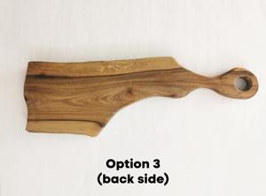 Tabla de Cortar de Madera Hecha a Mano con Forma Única, Tabla Artesanal con Mango Largo para Mesa de Cocina y Decoración de Alimentos, Procedente de la India - Product Image 5