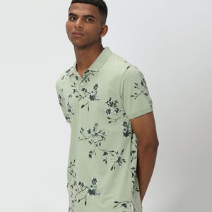 Camiseta de Verano para Hombre, Talla Grande, Tela Jersey ODM, Casual/Formal, Transpirable, de Secado Rápido, Antiarrugas, Manga Corta, Algodón/Bambú - Product Image 1