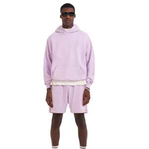 Sudadera con capucha de gran tamaño con forro polar de algodón 100% personalizada de fabricante para hombre, tela francesa, logotipo bordado teñido liso, servicio OEM de invierno - Product Image 2