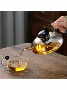 Petite théière en verre design avec infuseur Service à thé en verre transparent - Product Image 4