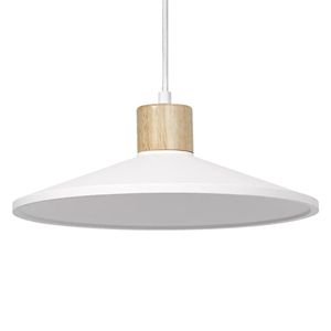 Lampada a sospensione in legno bianco/gesso 1xE27 (Ledvance 838383) - Product Image 1