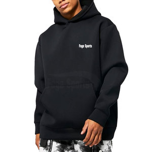 Sweats à capuche surdimensionnés en coton pour hommes avec logo personnalisé hiver polaire léger de haute qualité - Product Image 1